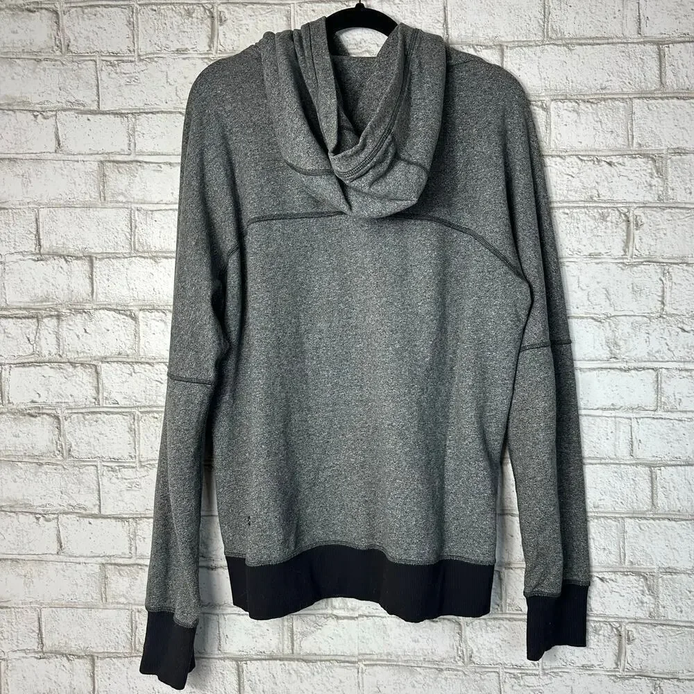 Lululemon Om & Roam Pullover Hoodie Sweatshirt Zip Athletic Neutral Gray Black 4
